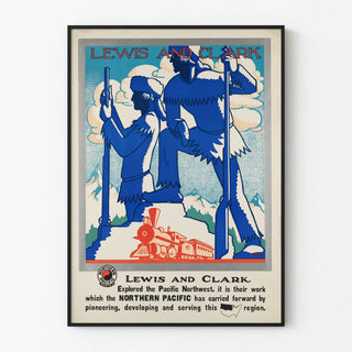 Decorative Poster Lewis and Clark Pacific Expedition
