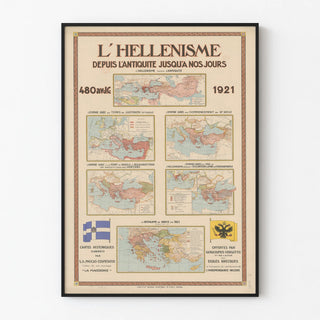 Historical Poster of Hellenism from Antiquity to 1921