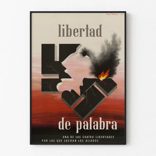 Libertad de Palabra Poster - Wall Poster on Freedom of Expression