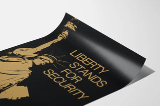Liberty Poster Stands For Security - Iconic Wall Decoration