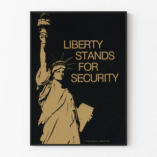 Liberty Poster Stands For Security - Iconic Wall Decoration