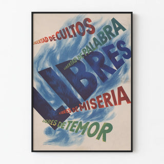 Wall Poster of Freedom of Worship and Speech
