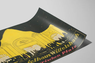 Vintage poster Lichtspielhaus Wittelsbach at Bayrischer Platz — artwork view