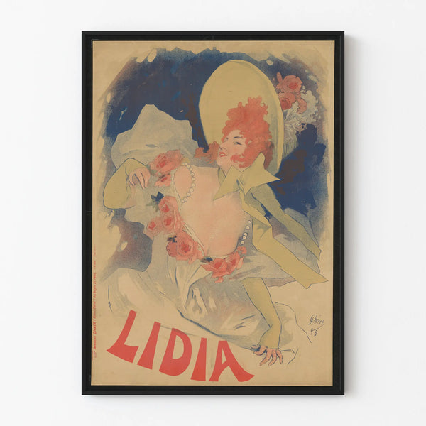 Vintage Poster LIDIA - Art Nouveau Illustration for Wall Decoration