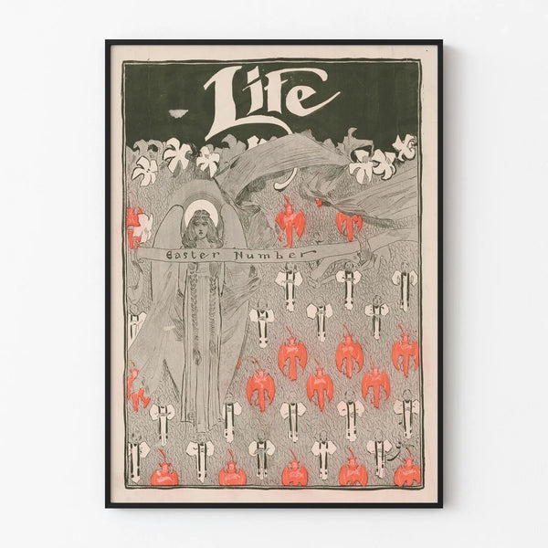 Vintage Life Easter Number Poster for Wall Decoration
