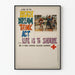 Vintage Poster Life is to Laugh for Blood Donation Red Cross