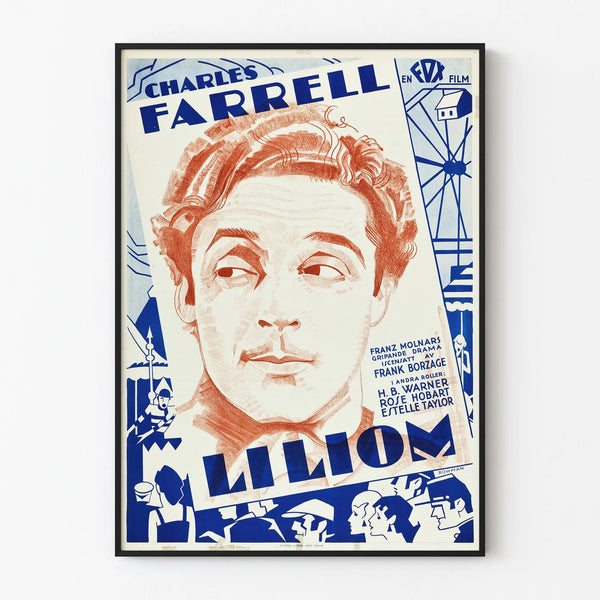 Vintage poster of the film Liliom with Charles Farrell
