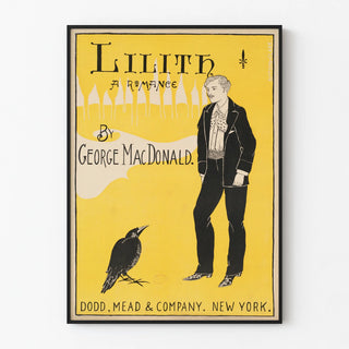 Vintage poster of Lilith, a romance by George MacDonald