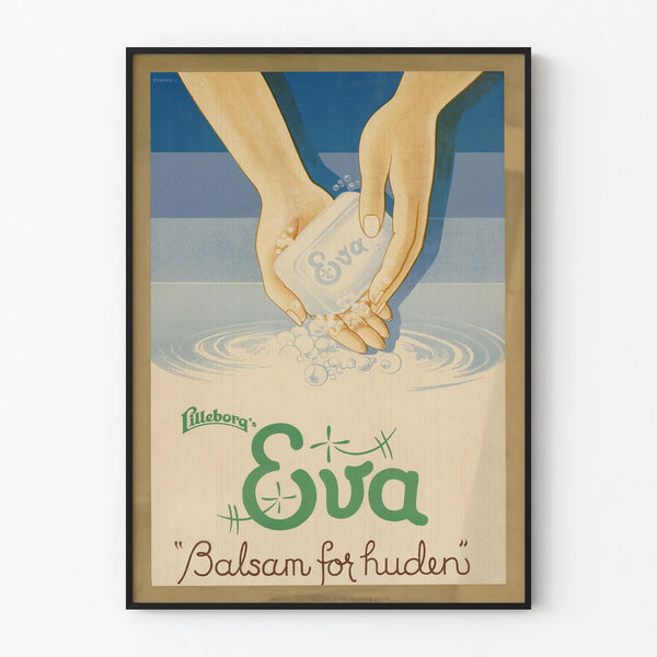 Vintage Lilleborg Eva Poster - Skin Balsam