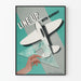 Vintage aeronautical poster Line Up With Runway