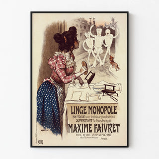 Vintage Poster Linge Monopole Maxime Faivret