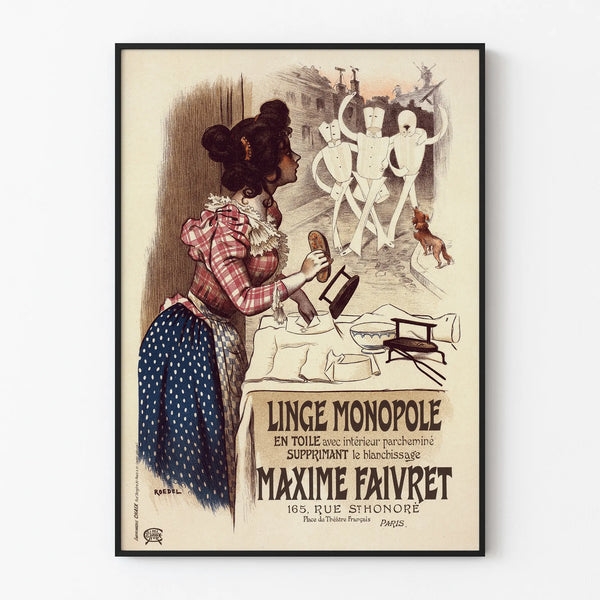 Vintage Poster Linge Monopole Maxime Faivret