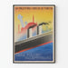Vintage poster of the Polish-Palestinian maritime line