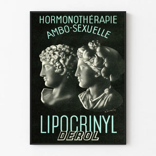 Vintage Poster on Hormone Therapy Ambo-Sexual Lipocrinyl Derol