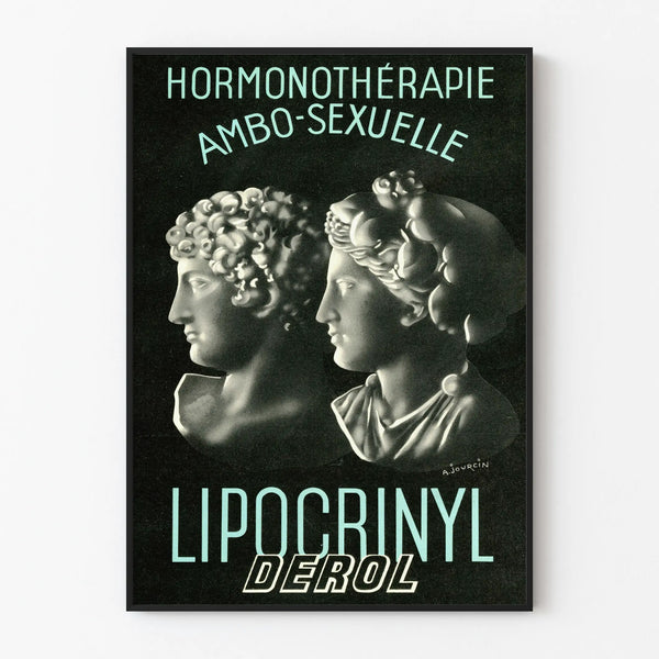 Vintage Poster on Hormone Therapy Ambo-Sexual Lipocrinyl Derol