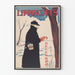 Vintage poster Lippincott's December - Illustration of a man in winter