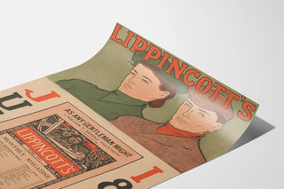 Vintage magazine poster Lippincott's June 1897