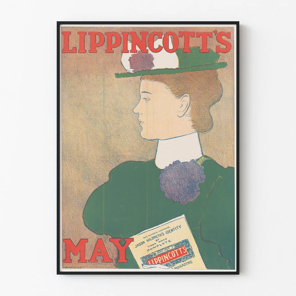 Vintage Poster Lippincott's May - Retro Wall Decoration
