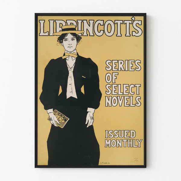 Vintage poster Lippincotts - Series of selected monthly novels