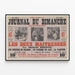 Vintage Poster of Sunday Illustrated Journal: The Two Mistresses by Charles Mérouvel — framed artwork on a wall