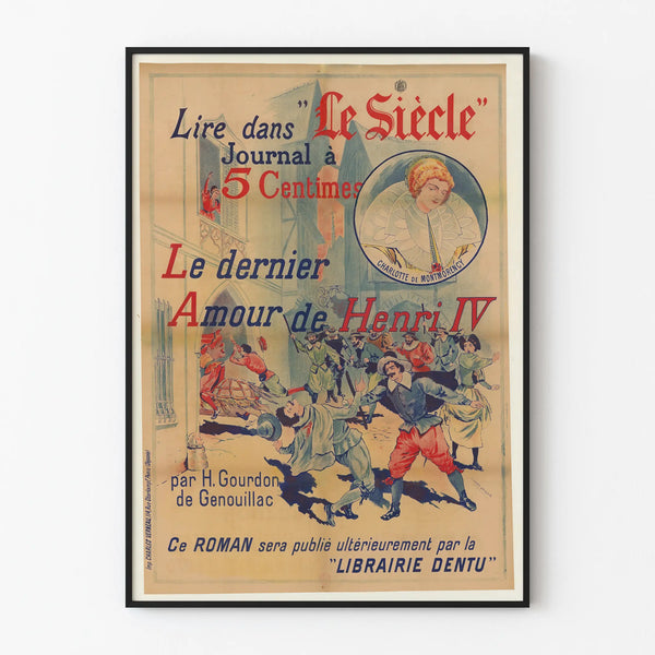Vintage Poster of The Last Love of Henry IV