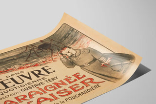 Vintage Poster Read in The Work - The Kaiser's Spider — artwork view