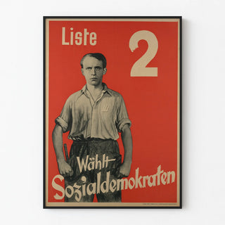 Vintage political poster List 2 Social Democrats