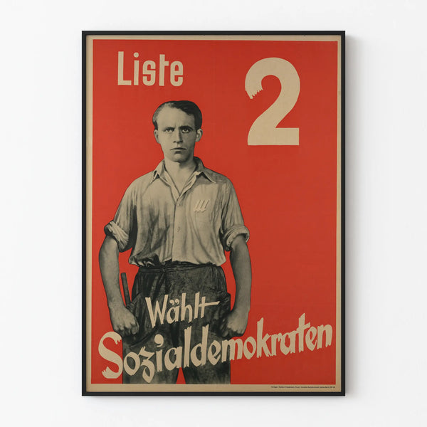 Vintage political poster List 2 Social Democrats