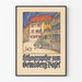 Decorative Art Poster Lithograph Zum Gemsberg Basel