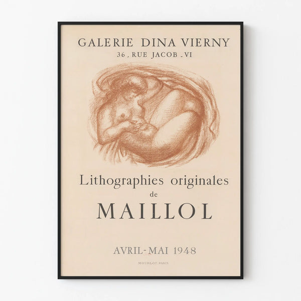 Original Lithograph Posters by Maillol - Dina Vierny Gallery 1948