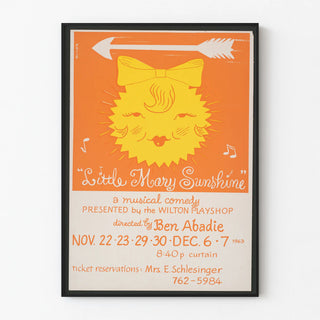 Vintage Little Mary Sunshine musical comedy poster