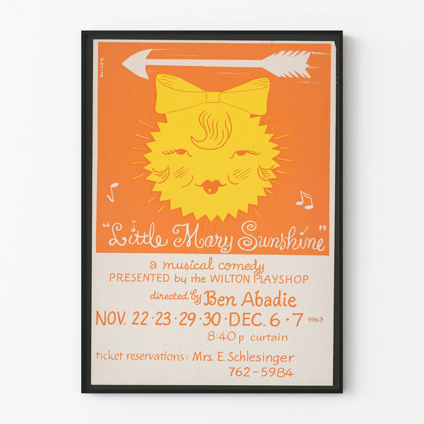 Vintage Little Mary Sunshine musical comedy poster