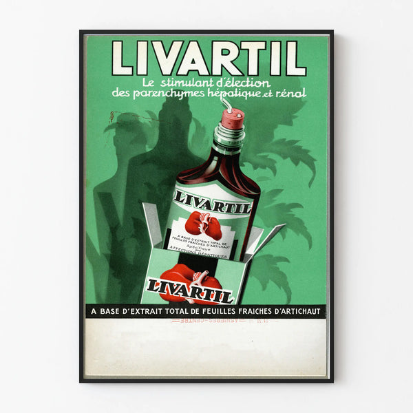 Vintage Livartil Poster - Retro Health Wall Decoration