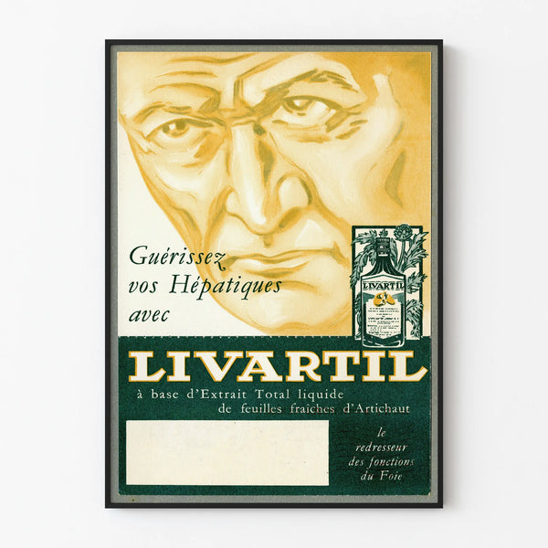 Vintage Advertising Poster Livartil for Liver Care