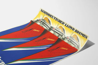Vintage poster Lloyd Express Norddeutscher Lloyd Bremen