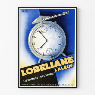 Vintage advertising poster Lobéliane by Laboratoires Laleuf
