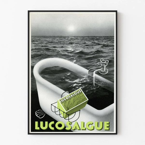Vintage poster LucosalGue seaweed bath