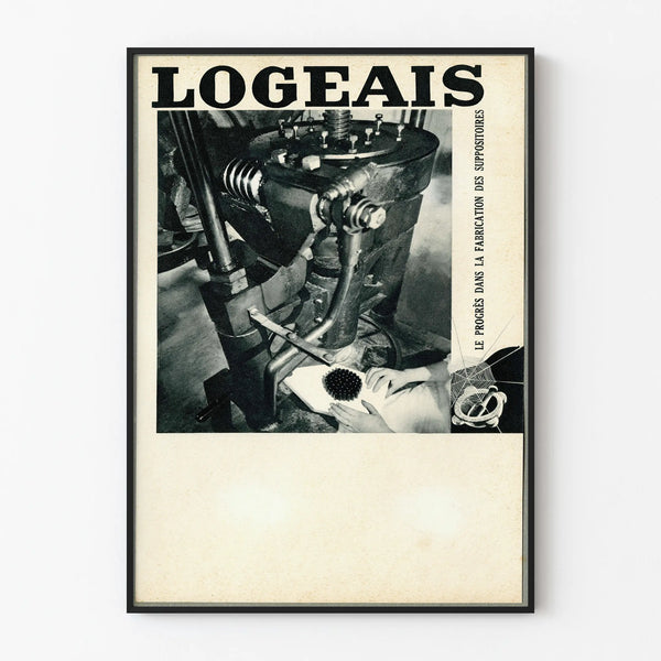 Vintage Logeais Poster - Suppository Manufacturing Machine