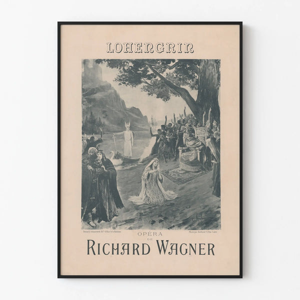 Richard Wagner Lohengrin Opera Poster - Classic Wall Decoration