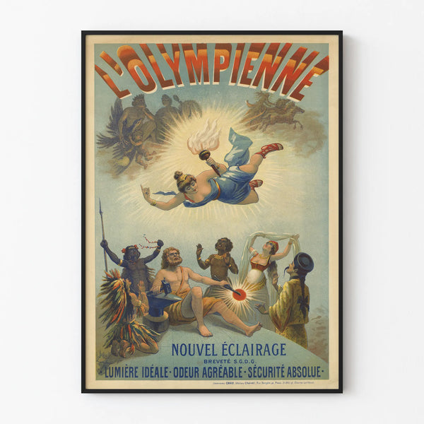 Vintage poster L'Olympienne - New lighting with ideal illumination