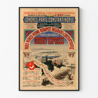 Vintage Poster Orient Express London-Paris-Constantinople