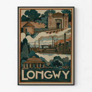 Vintage Poster Longwy Meurthe-et-Moselle France