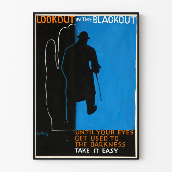 Artistic poster 'Look Out in the Blackout' - Vintage wall decoration