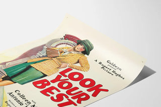 Vintage poster Look Your Best, retro fashion illustration