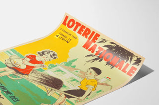 Vintage poster of the National Lottery 1942 – Children's care homes