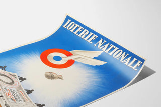 Vintage Poster of the National Lottery: Fortune Falls from the Sky