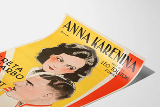 Vintage poster Anna Karenina - Greta Garbo and John Gilbert