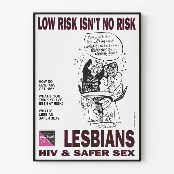 Lesbian HIV & Safer Sex Poster - Prevention Message