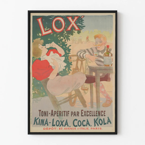 Vintage Poster Aperitif Lox - Retro Wall Decoration