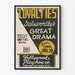 Vintage poster for the theater 'Loyalties' by Galsworthy, a great drama